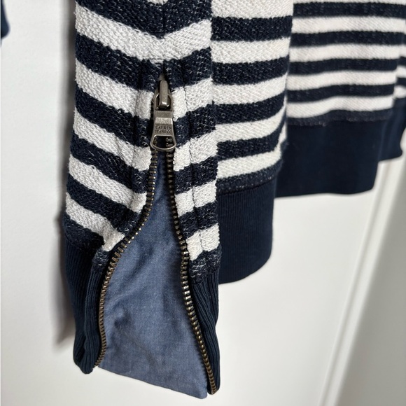 Ralph Lauren Striped Navy and White Crew Neck Sweater - Picture 4 of 6